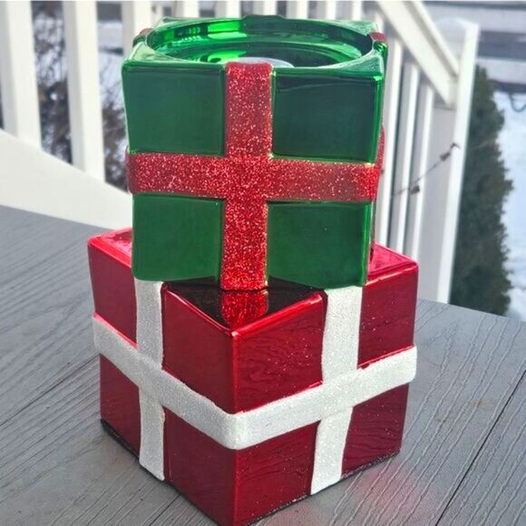 Bath & Body Works STACKED PRESENTS 3 Wick Candle Pedestal Holder Metallic NEW - Picture 13 of 16